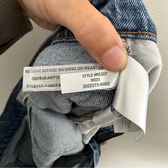 MADEWELL- The Perfect Vintage Jean in Belbury Wash Straight Leg Mom Jeans Denim - Picture 9 of 10
